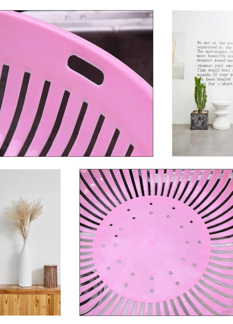 round Hollow Drain Washing Basket Plastic Basket Kitchen Vegetable Basin Fruit Basket Vegetable and Fruit Drain Basket Storage Basket round Hollow Drain Washing Basket Plastic Basket Kitchen Vegetable Basin Fruit Basket Vegetable and Fruit Drain Basket Storage Basket