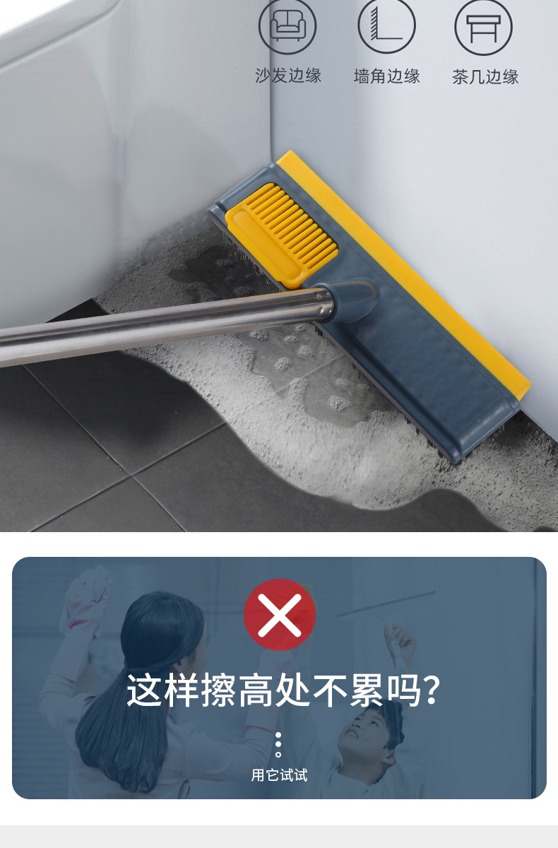 Floor Brush Toilet Brush Floor Brush Cleaning Long Handle Toilet Bathroom Bristle Washing Floor Cleaning Tile Gap Floor Brush