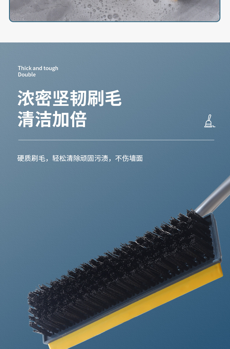 Floor Brush Toilet Brush Floor Brush Cleaning Long Handle Toilet Bathroom Bristle Washing Floor Cleaning Tile Gap Floor Brush