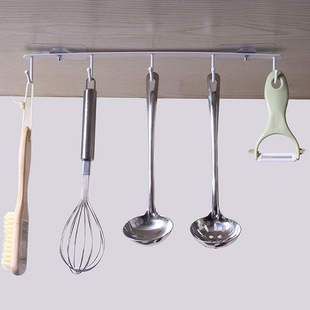 Daily Necessities Creative Iron Metal Wall Hook Nail-Free Adhesive Hook Kitchen Bathroom Home Wholesale