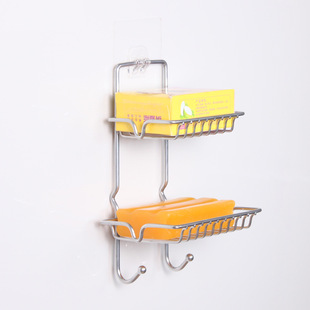 Daily Necessities Creative Iron Metal Wall Hook Nail-Free Adhesive Hook Kitchen Bathroom Home Wholesale