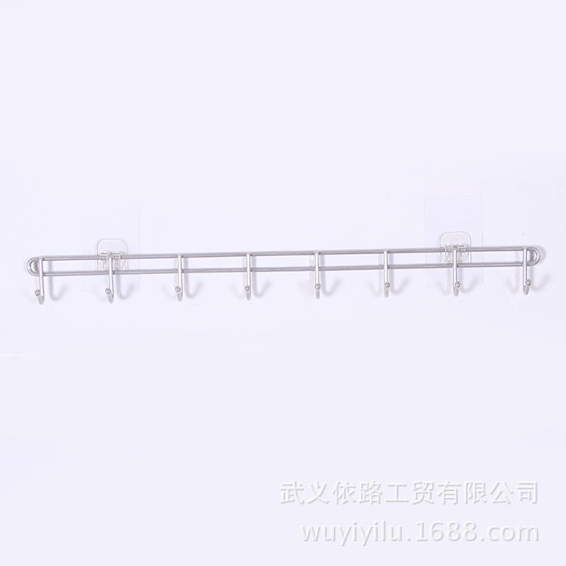 Daily Necessities Creative Iron Metal Wall Hook Nail-Free Adhesive Hook Kitchen Bathroom Home Wholesale