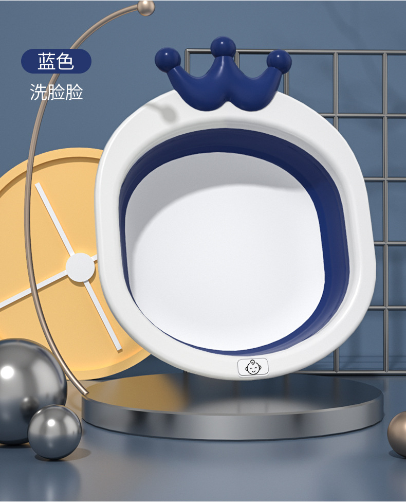 Foldable Washbasin Children Washbasin Plastic Retractable Student Household Dormitory Travel Portable Folding Basin Wholesale