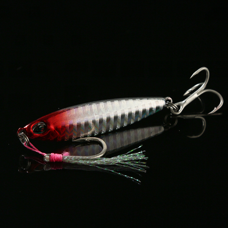 Lure Bait Iron Plate Lead Bait Double Hook Lure Lure Iron Plate Bait Jig Shore Throw Tossing Weever Fake Bait