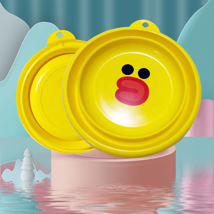 Online Influencer Duck Folding Basin Compression Basin Household Travel Multifunctional Portable Plastic Washbasin for Student Dormitory