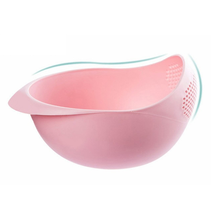 Kitchen Rice Washing Machine Vegetable Washing Basket Korean Creative Drain Basket Rice Washing Filter Wash Fruit Basin Washing Basin Plastic Basket