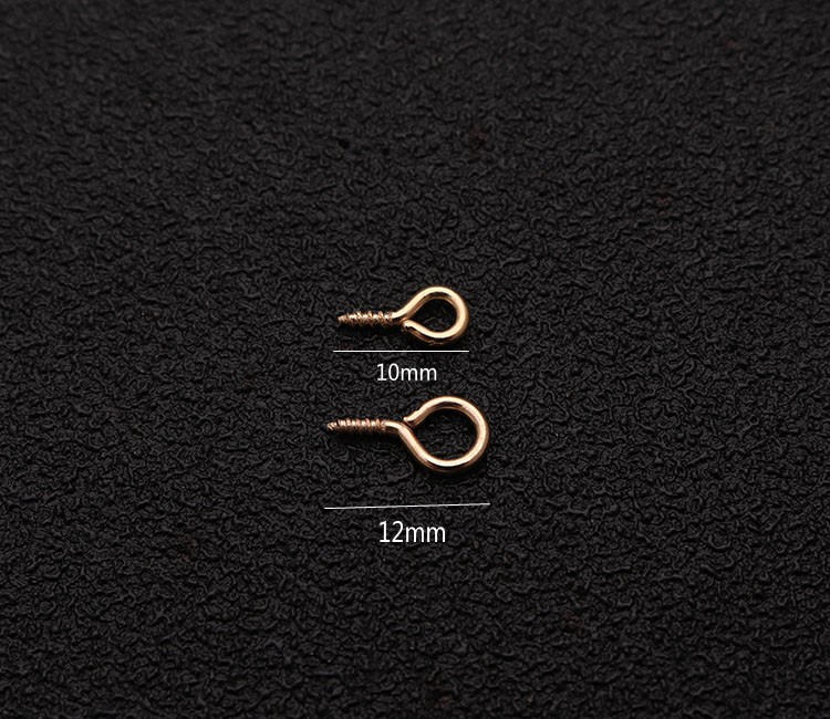 The factory supplies various specifications Sheep Eye Nails gold iron sheep eye ring screw hook lobster toy doll Accessories