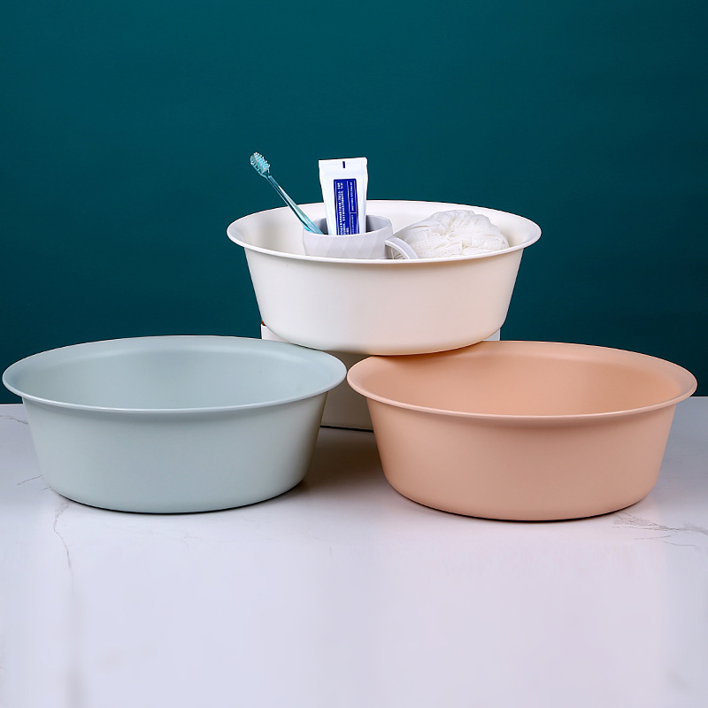 Medium round Washbasin Household Basin Thickened Plastic Student Dormitory Laundry Brushing Wash Basin Feet-Washing Basin
