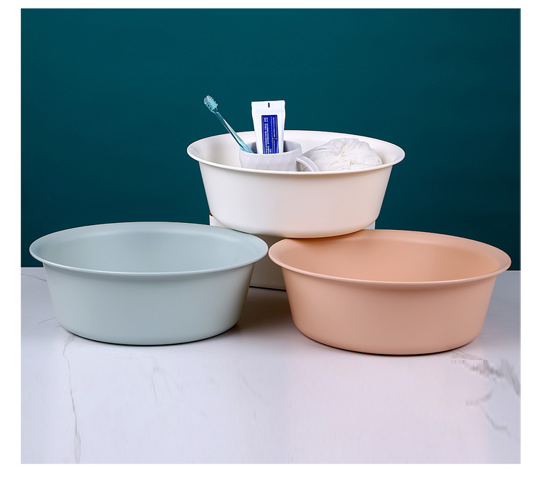 Medium round Washbasin Household Basin Thickened Plastic Student Dormitory Laundry Brushing Wash Basin Feet-Washing Basin