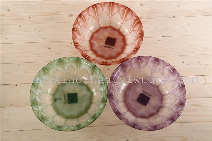 The plastic washbasin transparent basin laundry box washes the foot box high imitation jade plastic washbasin.