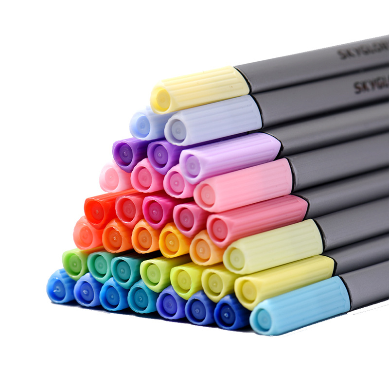 New Hook Line Pen 0.4mm Fine Sign Pen Iron Boxed Stationery Neutral Color Hook Line Pen Customizable Logo