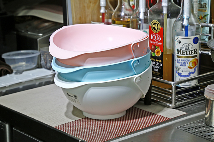 Washing basin environmental protection plastic basket Vegetable & Fruit Lek drain basket of fruit storage basket