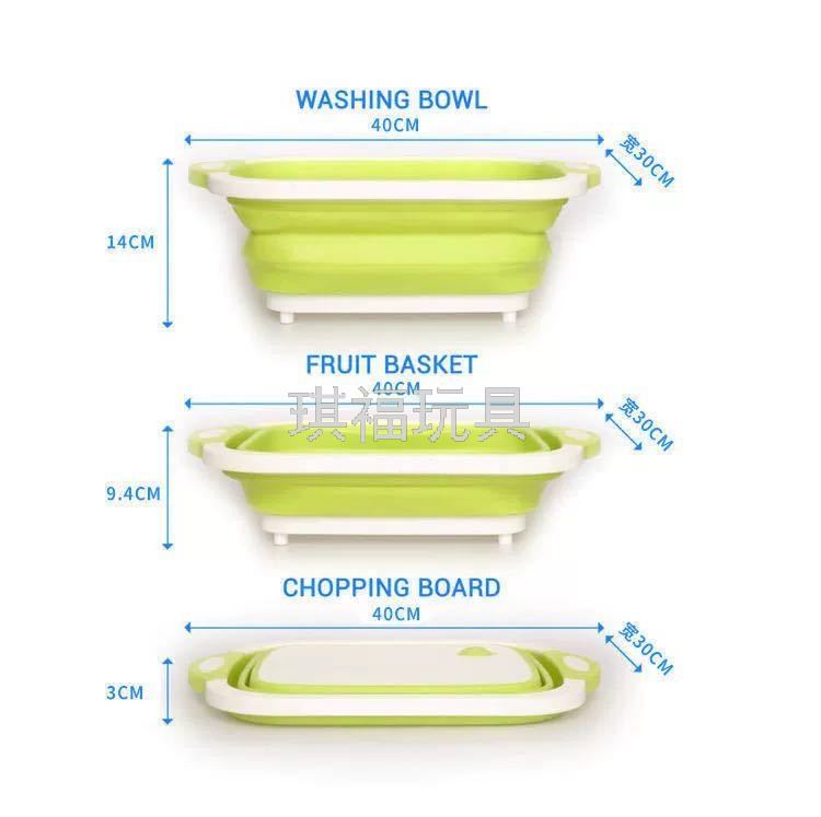 Folding Cutting Board Amazon New Multi-Functional Cutting Board Plastic Portable Folding Vegetable Basin Kitchen Sink
