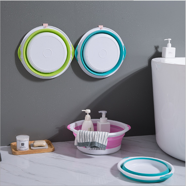Manufacturers direct home convenient folding wash basin plastic wash basin outdoor can shrink wash basin wash basin