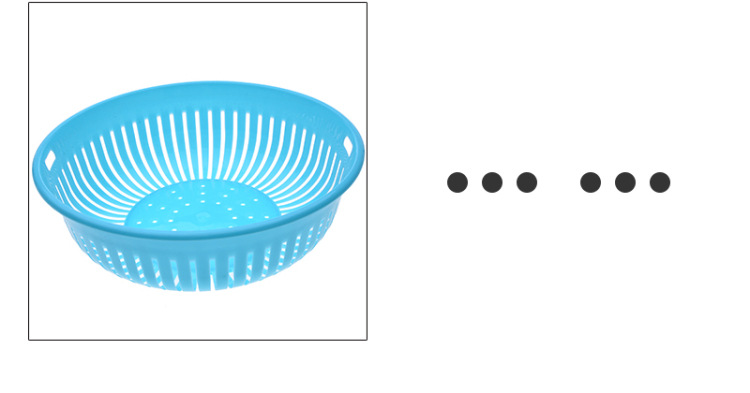 round Hollow Drain Washing Basket Plastic Basket Kitchen Vegetable Basin Fruit Basket Vegetable and Fruit Drain Basket Storage Basket