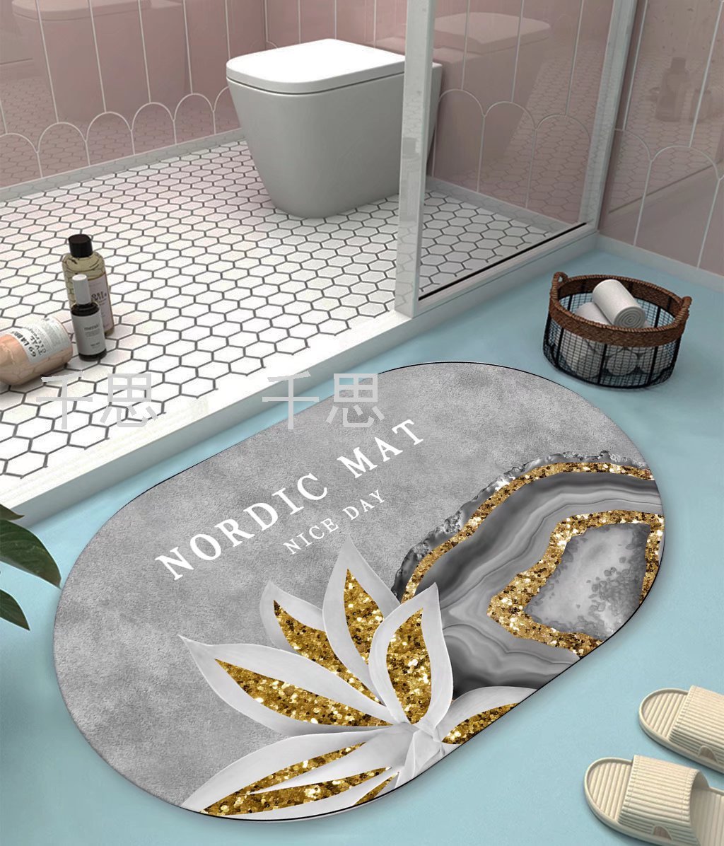 Diatom Ooze Absorbent Floor Mat Bathroom Water-Absorbing Non-Slip Mat Bathroom Step Mat Door Mat Kitchen Toilet Carpet Soft Mat Diatom Ooze Absorbent Floor Mat Bathroom Water-Absorbing Non-Slip Mat Bathroom Step Mat Door Mat Kitchen Toilet Carpet Soft Mat
