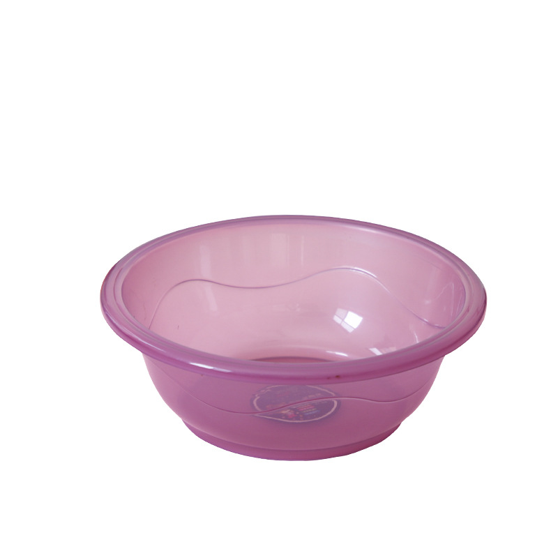 Multi-Specification Commercial Plastic Basin Transparent Household Wash Washbasin Transparent Basin Fruit and Vegetable Basin Gift Basin Transparent Basin
