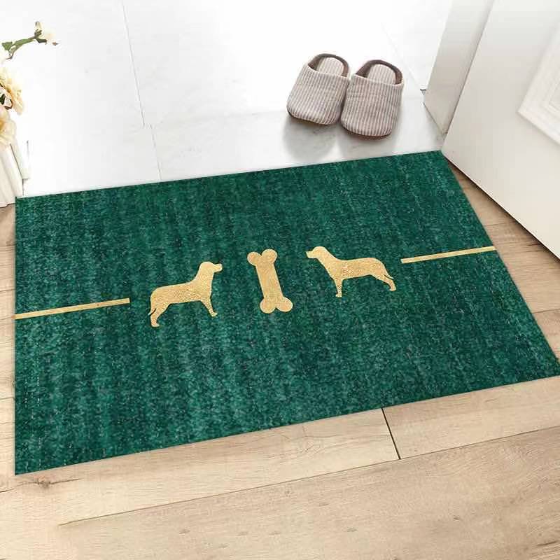 Cartoon Printed Mat Door Mat Bedroom Living Room Lobby Thickened Absorbent Non-Slip Mat Carpet Bathroom Mat Customizable