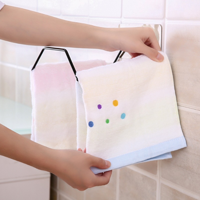 Kitchen Washbasin Storage Rack Iron Punch-Free Wall Hanging Bathroom Strong Hook Kitchen Sticky Hook Storage Rack Household