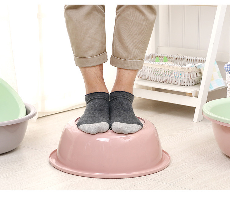 Household Plastic WashBasin Vegetable Basin Student Dormitory Laundry Basin Children's Washbasin Butt Washing Basin