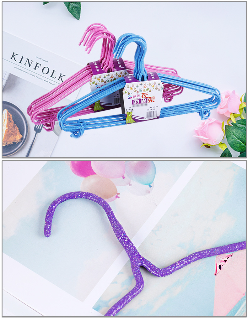 Wholesale Customized Iron Wire Plastic Dipping Non-Slip Clothes Hanger Gift Gift Clothes Hanger with Hook Clothes Support Clothes Hanger Wholesale Customized Iron Wire Plastic Dipping Non-Slip Clothes Hanger Gift Gift Clothes Hanger with Hook Clothes Support Clothes Hanger