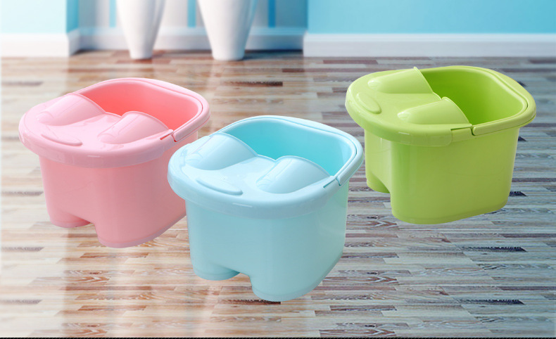 Factory Direct Sales Thickened Foot Barrel Plastic Roller Massage Feet Bathing Tub Foot Bath Barrel Feet-Washing Basin Portable Foot Bath Tub