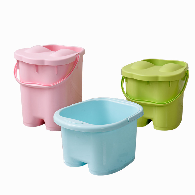 Factory Direct Sales Thickened Foot Barrel Plastic Roller Massage Feet Bathing Tub Foot Bath Barrel Feet-Washing Basin Portable Foot Bath Tub