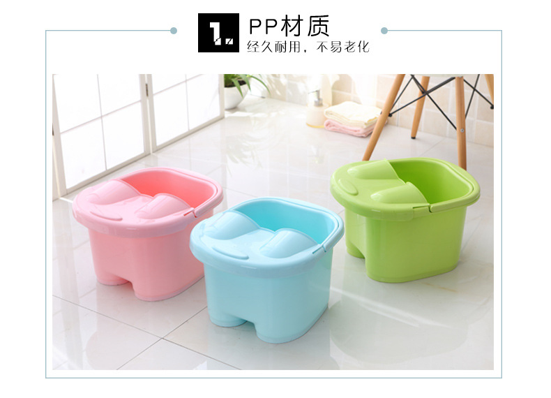 Factory Direct Sales Thickened Foot Barrel Plastic Roller Massage Feet Bathing Tub Foot Bath Barrel Feet-Washing Basin Portable Foot Bath Tub