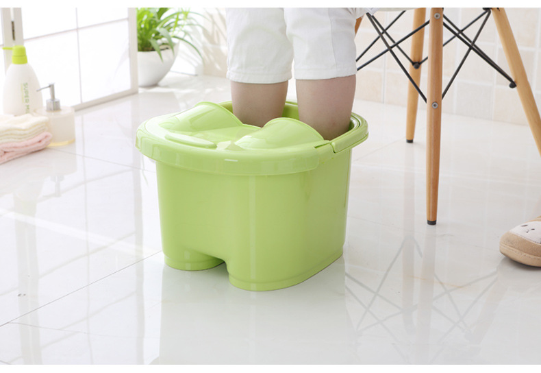 Factory Direct Sales Thickened Foot Barrel Plastic Roller Massage Feet Bathing Tub Foot Bath Barrel Feet-Washing Basin Portable Foot Bath Tub