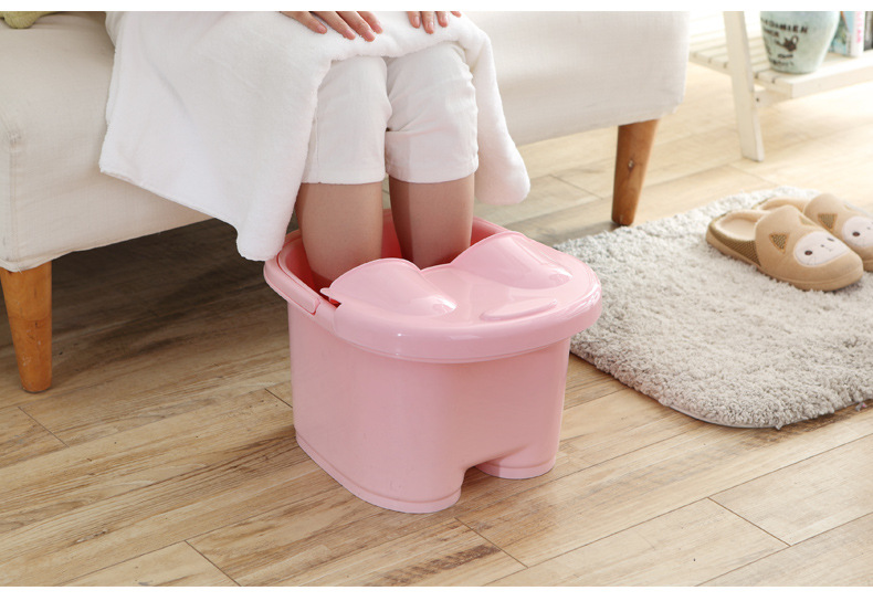 Factory Direct Sales Thickened Foot Barrel Plastic Roller Massage Feet Bathing Tub Foot Bath Barrel Feet-Washing Basin Portable Foot Bath Tub