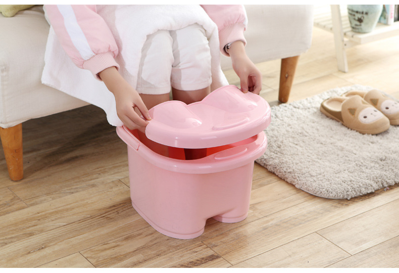 Factory Direct Sales Thickened Foot Barrel Plastic Roller Massage Feet Bathing Tub Foot Bath Barrel Feet-Washing Basin Portable Foot Bath Tub