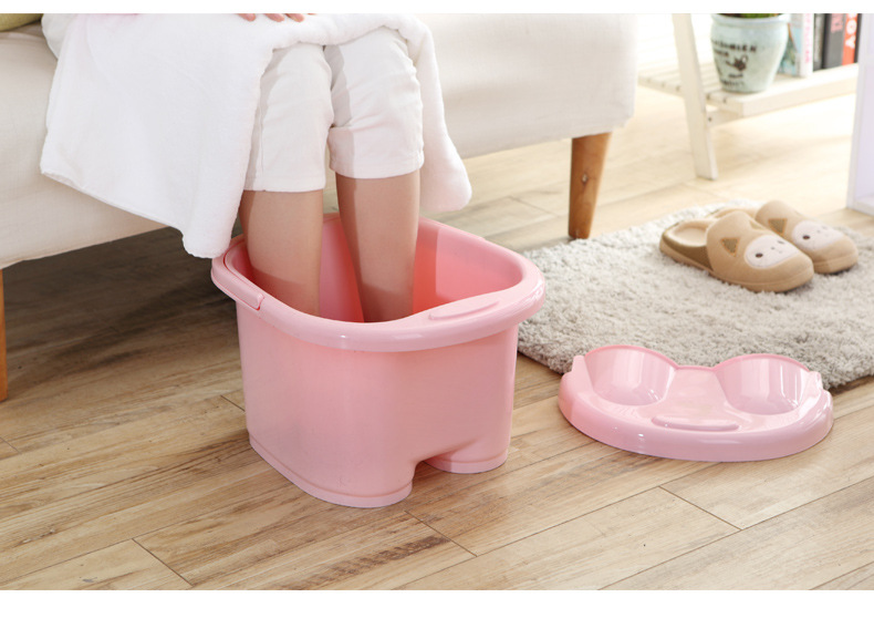 Factory Direct Sales Thickened Foot Barrel Plastic Roller Massage Feet Bathing Tub Foot Bath Barrel Feet-Washing Basin Portable Foot Bath Tub