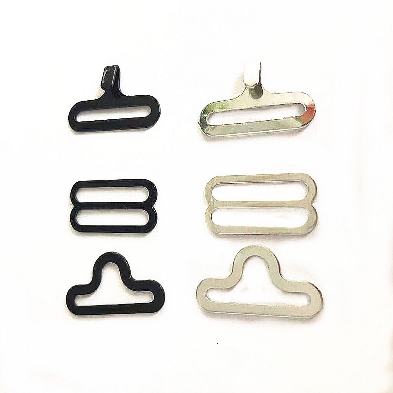 Iron Environmental Protection Inner Diameter 18 MC Tie Clasp Three-Piece Set Hot Selling Shoulder Strap/Ribbon Hook Metal Adjustment Buckle