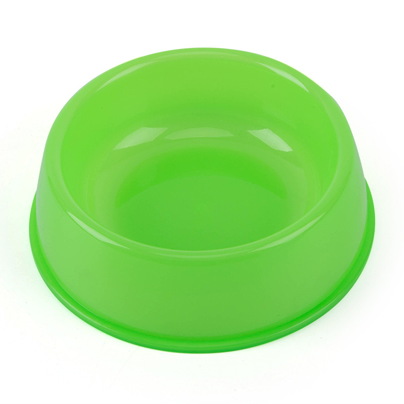 Factory in Stock Hot Sale Candy Color Plastic Pet Bowl Puppy Cat Basin Tableware Small Transparent Water Bowl 0024
