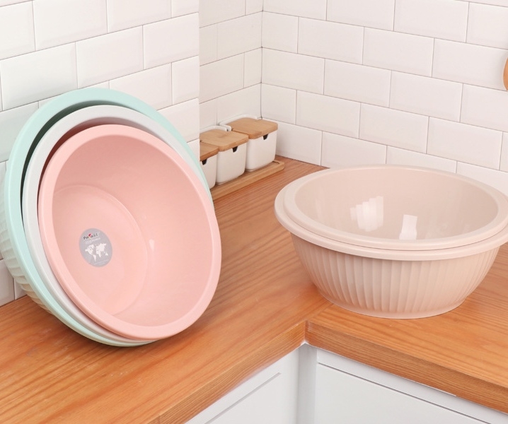 A130 Creative Thickening Washbasin Baby Washbasin Household Plastic Vegetable Washing Laundry Basin Feet-Washing Basin