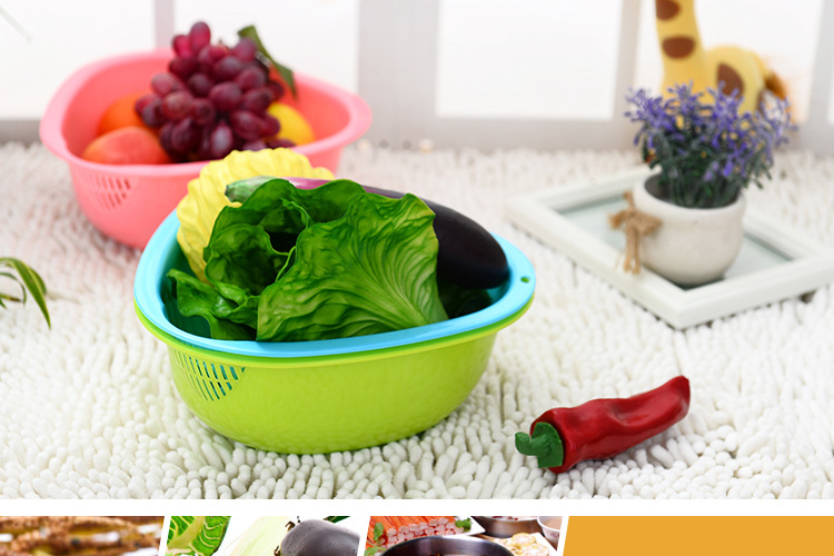 Factory Direct Sales Plastic Thickened Rice Washing Machine Drain Washing Basket Kitchen Rice Rinsing Basin Rice Washing Filter Triangle Vegetable Washer Basket Factory Direct Sales Plastic Thickened Rice Washing Machine Drain Washing Basket Kitchen Rice Rinsing Basin Rice Washing Filter Triangle Vegetable Washer Basket