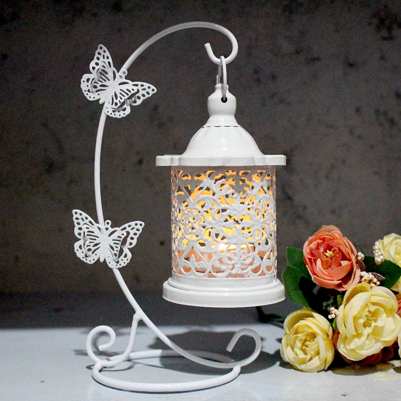 European-Style Iron Hollow Candlestick Creative Butterfly Hook Home Daily Crafts Decoration Ornaments