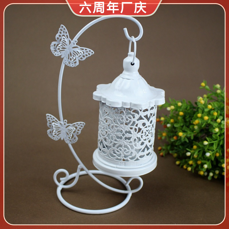 European-Style Iron Hollow Candlestick Creative Butterfly Hook Home Daily Crafts Decoration Ornaments
