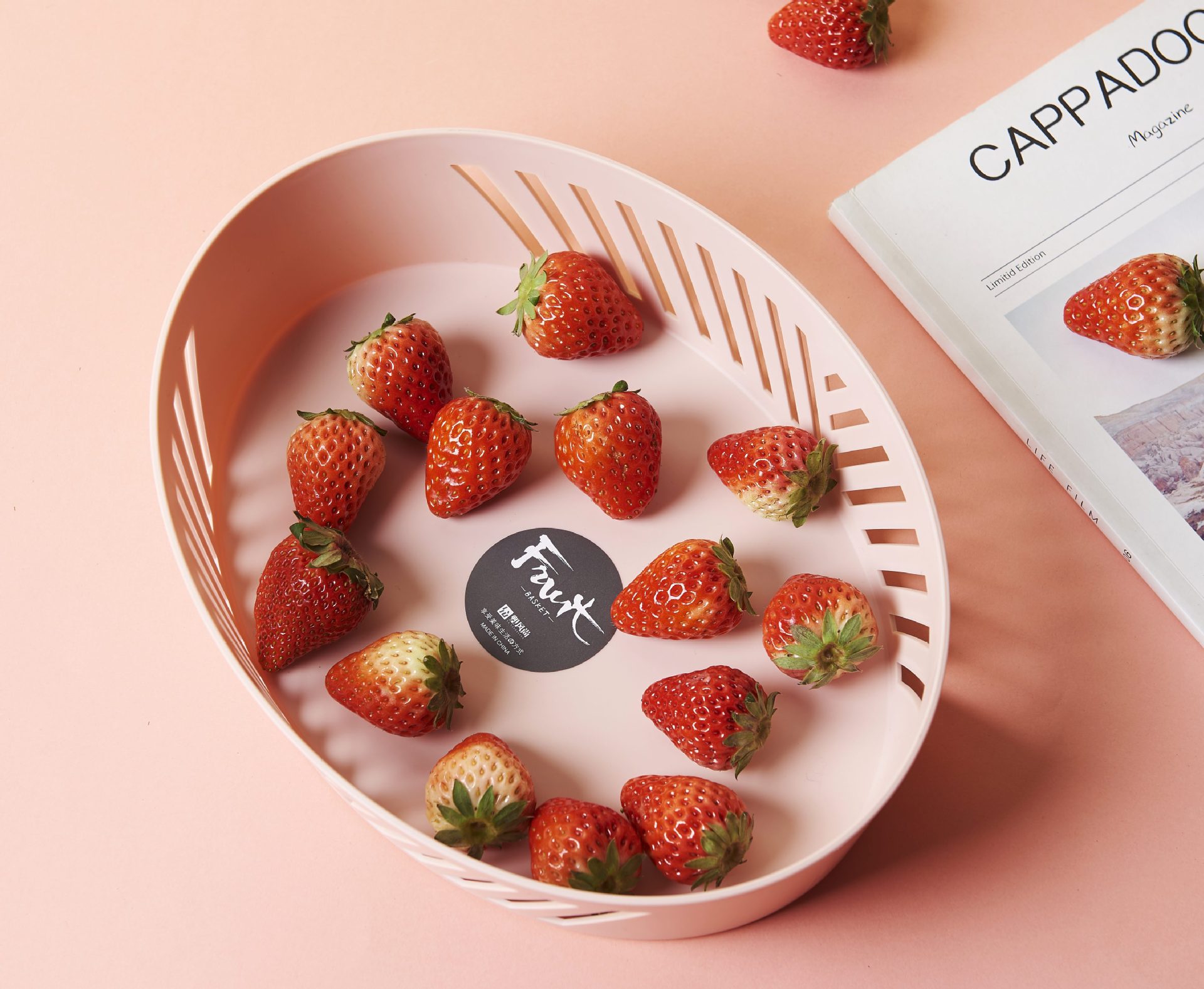 Factory Direct Sales Hollow Fruit Basin Wash Fruit Basket Drain Basket Household Fruit Baskets Plastic Kitchen Vegetable Basin Washing Vegetable Basket