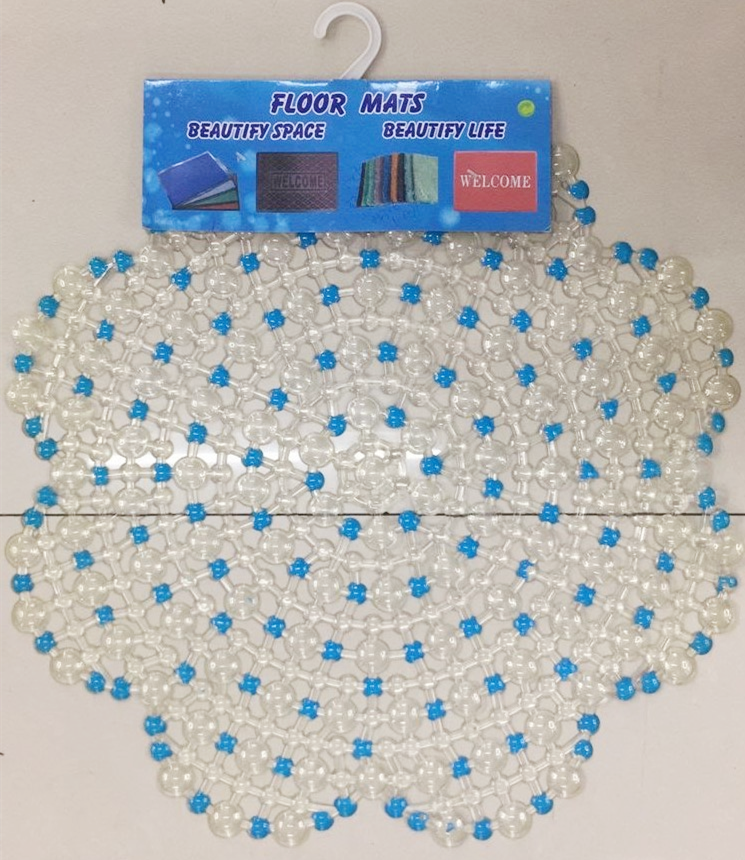 Square plum colored beads bath mat bath mat non-slip mat massage mat foot mat bath mat