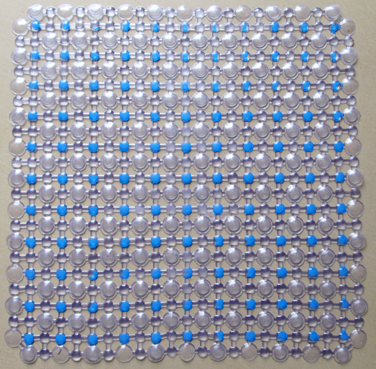 Square plum colored beads bath mat bath mat non-slip mat massage mat foot mat bath mat