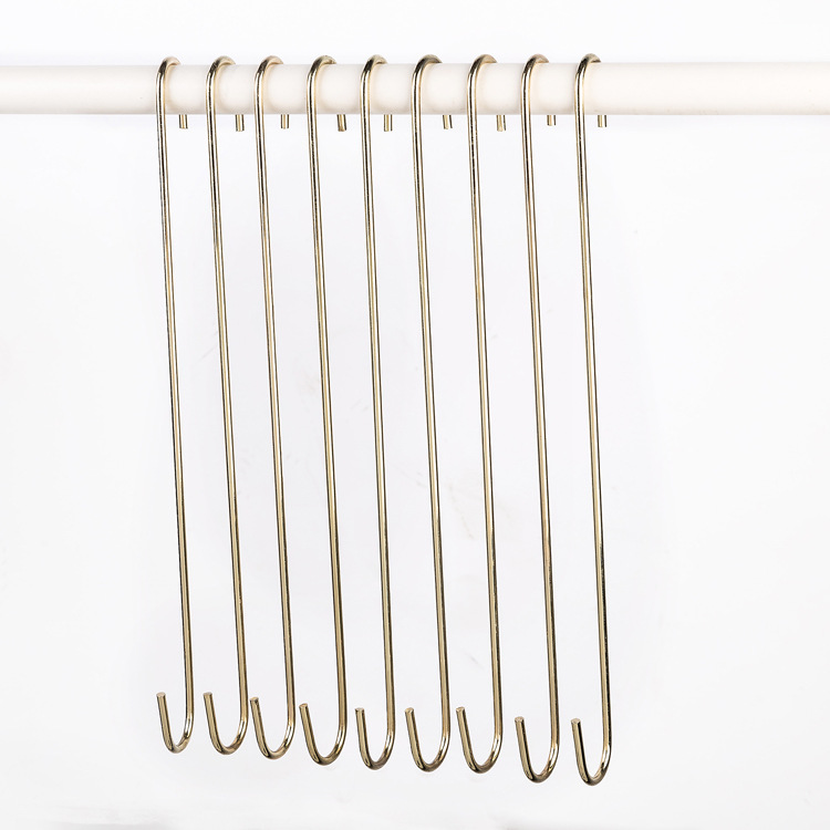 Clothing Store S Hook Long S Hook S-Type Metal Hook Golden round S Hook Iron Hook Clothes Hook Hanger Hook Clothing Store S Hook Long S Hook S-Type Metal Hook Golden round S Hook Iron Hook Clothes Hook Hanger Hook