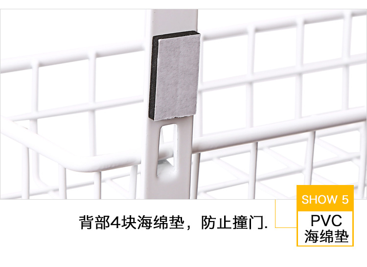 Creative door after the trace hook iron can be disassembled door back optional hanging rack clothing rack without nail 