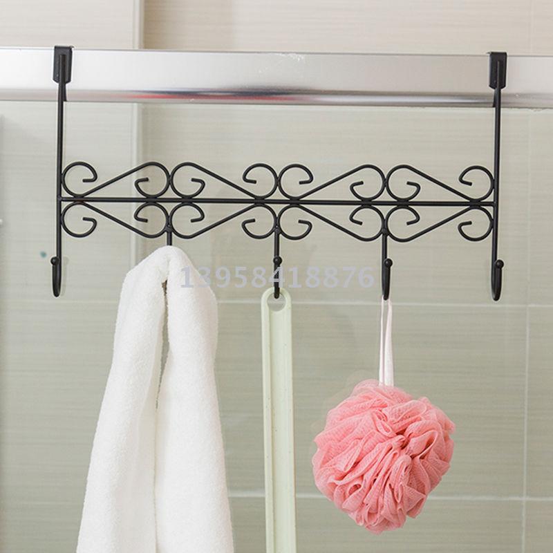 Kitchen Bathroom Cabinet Door Back Hook behind the Door Iron Five-Piece Hook Iron Art Non-Marking Sundries Storage Five-Piece Hook Kitchen Bathroom Cabinet Door Back Hook behind the Door Iron Five-Piece Hook Iron Art Non-Marking Sundries Storage Five-Piece Hook