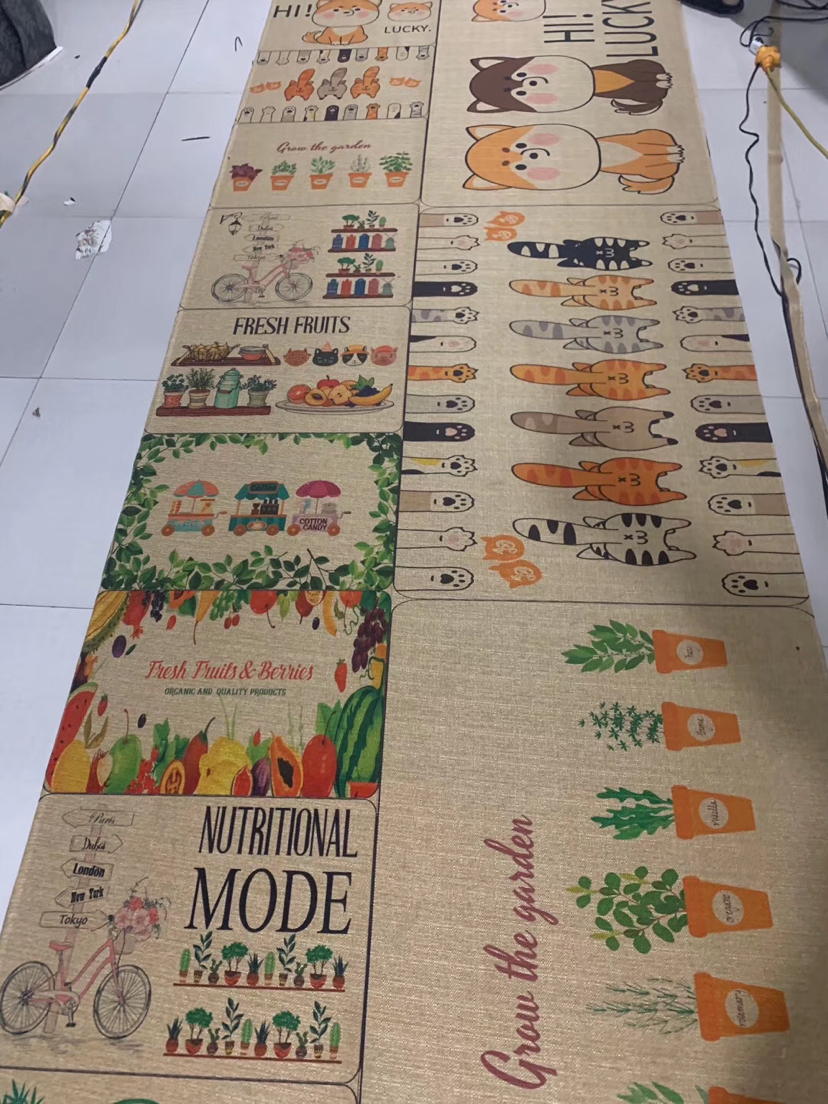 Linen Non-Slip Mat Rubber Sole Non-Slip Mat a Variety of Pattern Pattern Specifications Linen Non-Slip Mat Rubber Sole Non-Slip Mat a Variety of Pattern Pattern Specifications