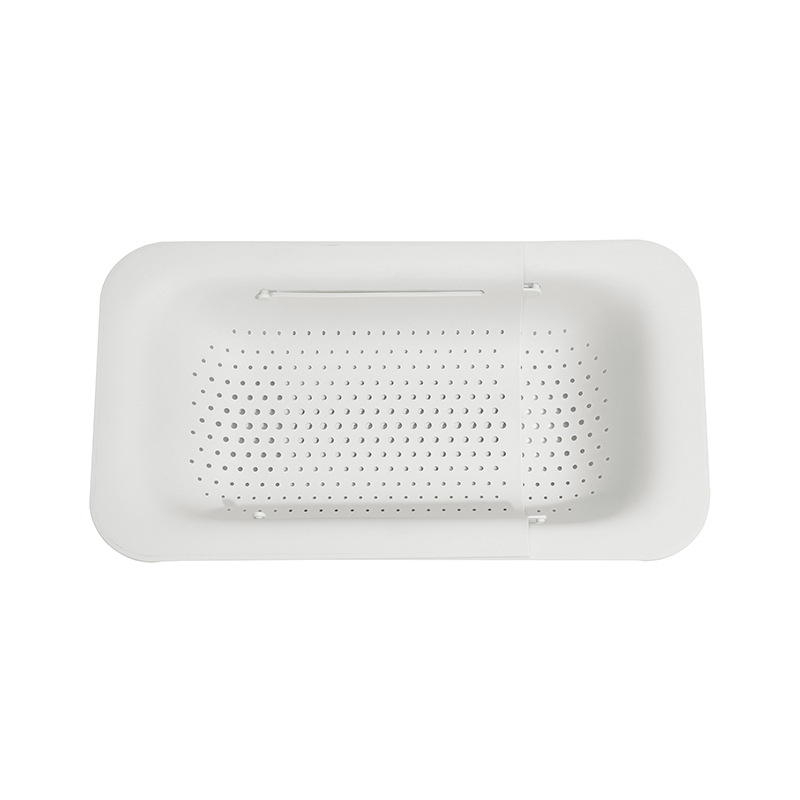 Hedou Drain Basket Water Tank Rack Retractable Plastic Washing Basin Sink Drain Rack Kitchen Supplies Sink Washing Vegetable Basket