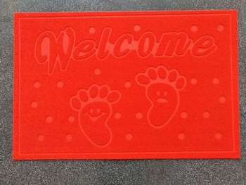 80*120cmPVC brushed embossed mat floor mat outdoor mat non-slip mat foot mat door mat