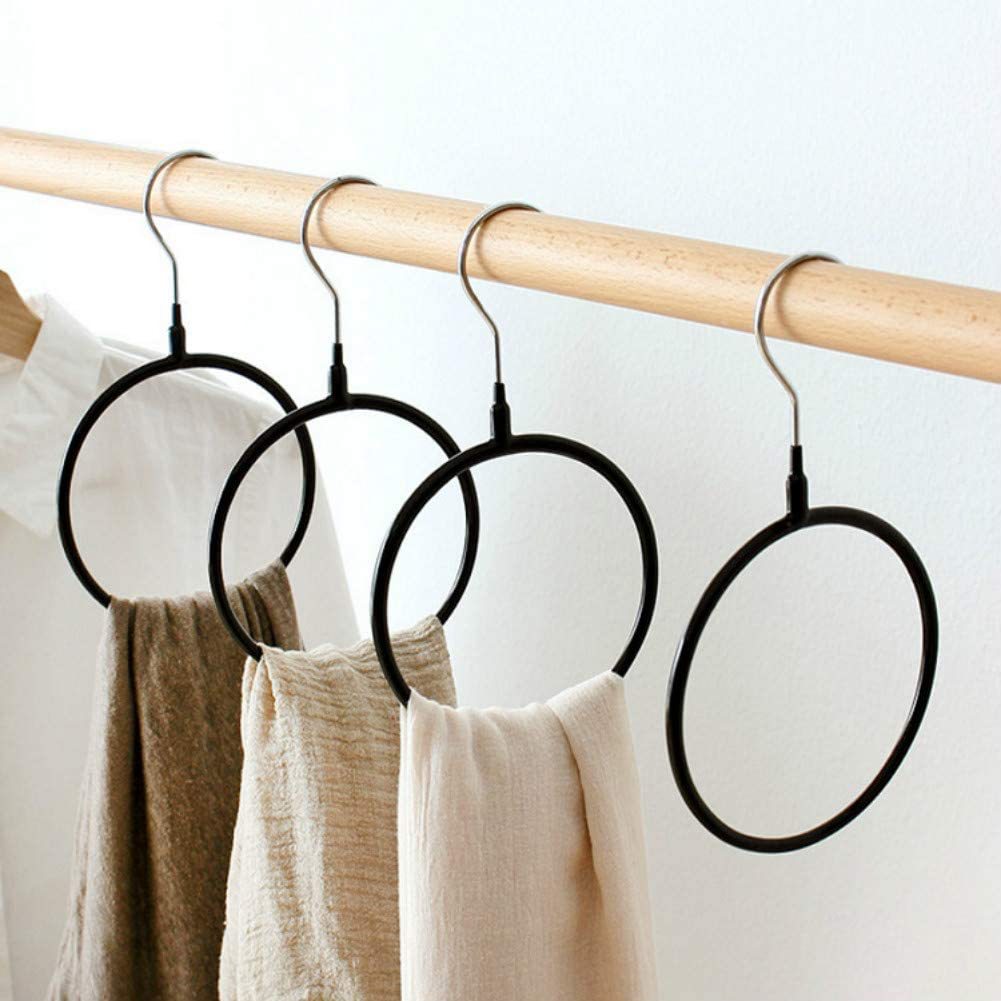 Plastic Dipping round Storage Ring Scarf Ring Scarf Rack Clothing Metal Iron Art Hook Tie Belt Towel Rack Wholesale