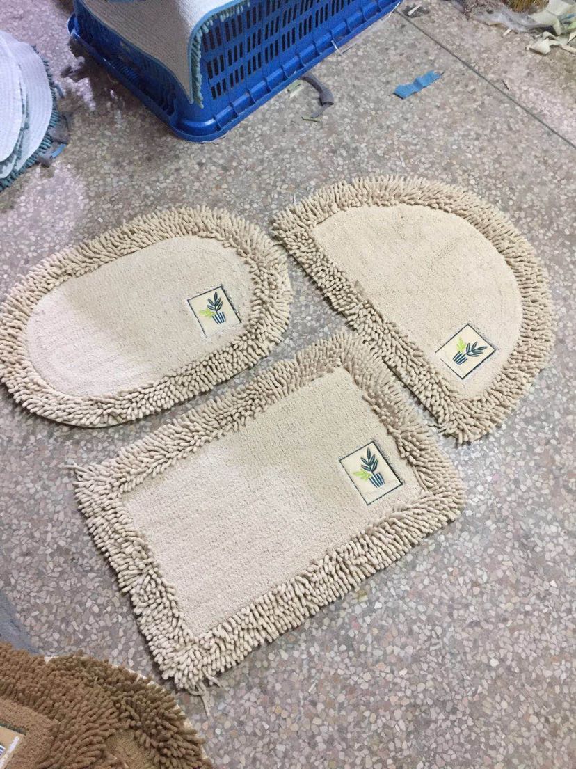 Chenille Cotton Door Mat Entrance Hall Floor Mat Bathroom Absorbent Non-Slip Mat Semicircle, Oval, Rectangular Chenille Cotton Door Mat Entrance Hall Floor Mat Bathroom Absorbent Non-Slip Mat Semicircle, Oval, Rectangular