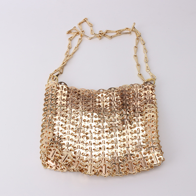 Metal Sequins Shoulder Bag Chain Hook Golden Piece Lobster Buckle Hanging Plated Chain Iron Piece Bag Manufacturer 2021